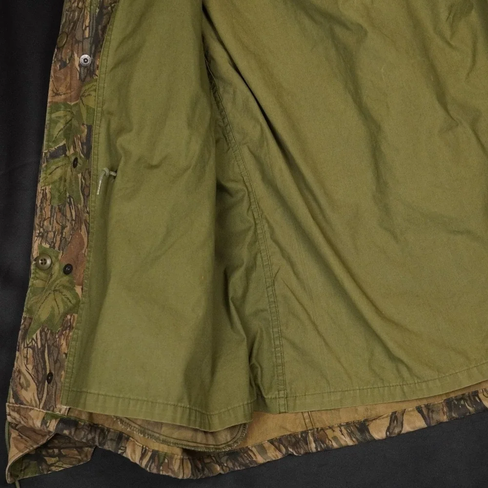90s Golden Mfg Trebark Camo Field Jacket Mens Medium Regular Brown Green Hunting